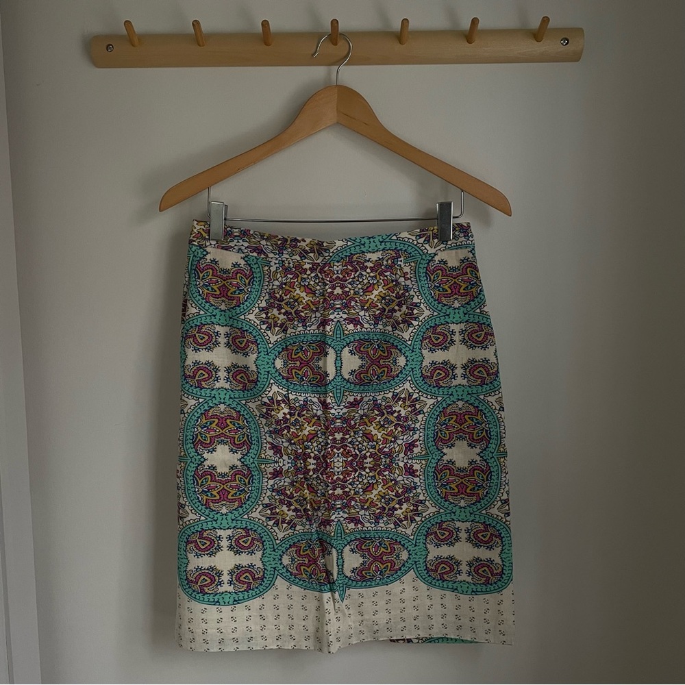 Maeve Multicolor Patterned Womens Mini Skirt